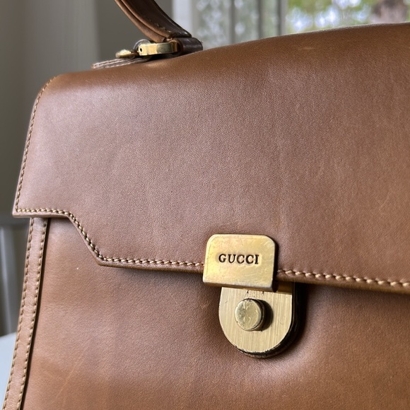 Vintage Gucci Top Handle Bag / Strap / Lock - Picture 9 of 17